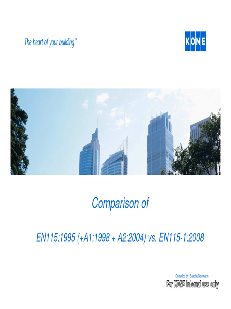 EN115-1:2008 Standard Overview | PDF | Technology & Engineering