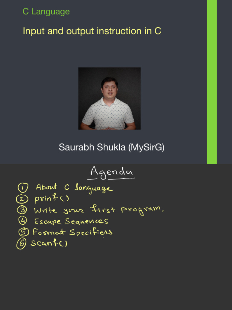 7 Input and Output in C Language Lyst7377 | PDF | C (Programming ...