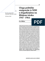 Ivo Mišur - Uloga Političke Migracije Iz NDH U Događajima Na Bliskom Istoku