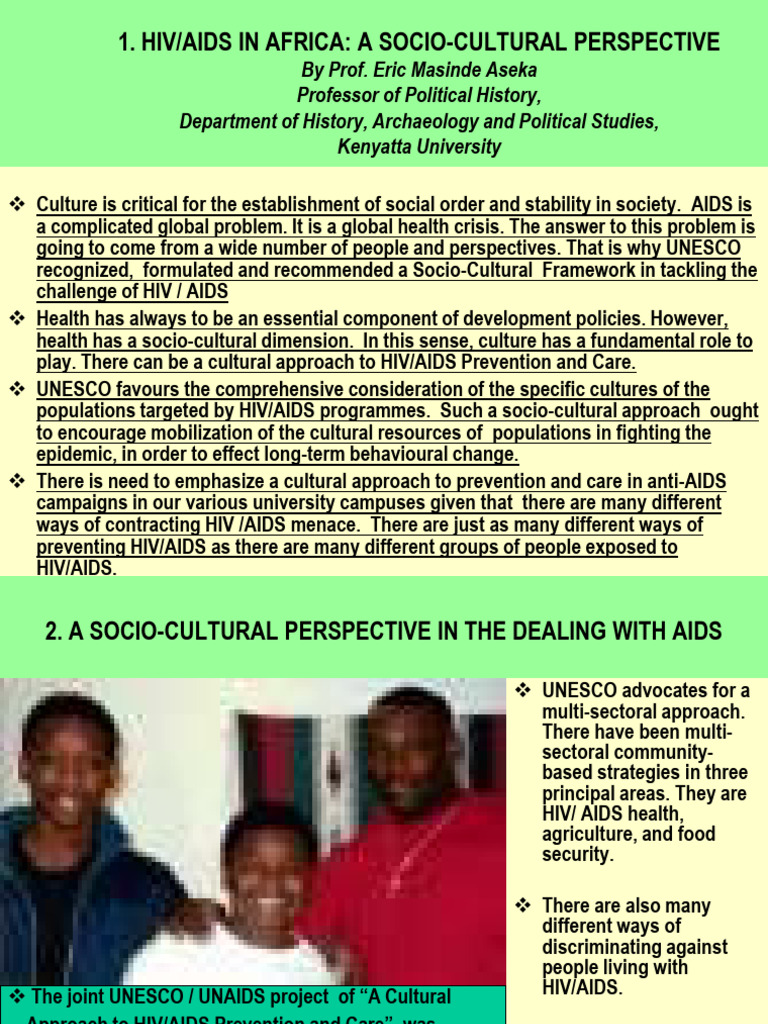 HIVAIDS Socio-Cultural Perspective | PDF | Hiv/Aids | Circumcision