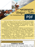 Partisipasyon NG Iba't Ibang Rehiyon at Sektor Sa Pakikibaka NG Bayan