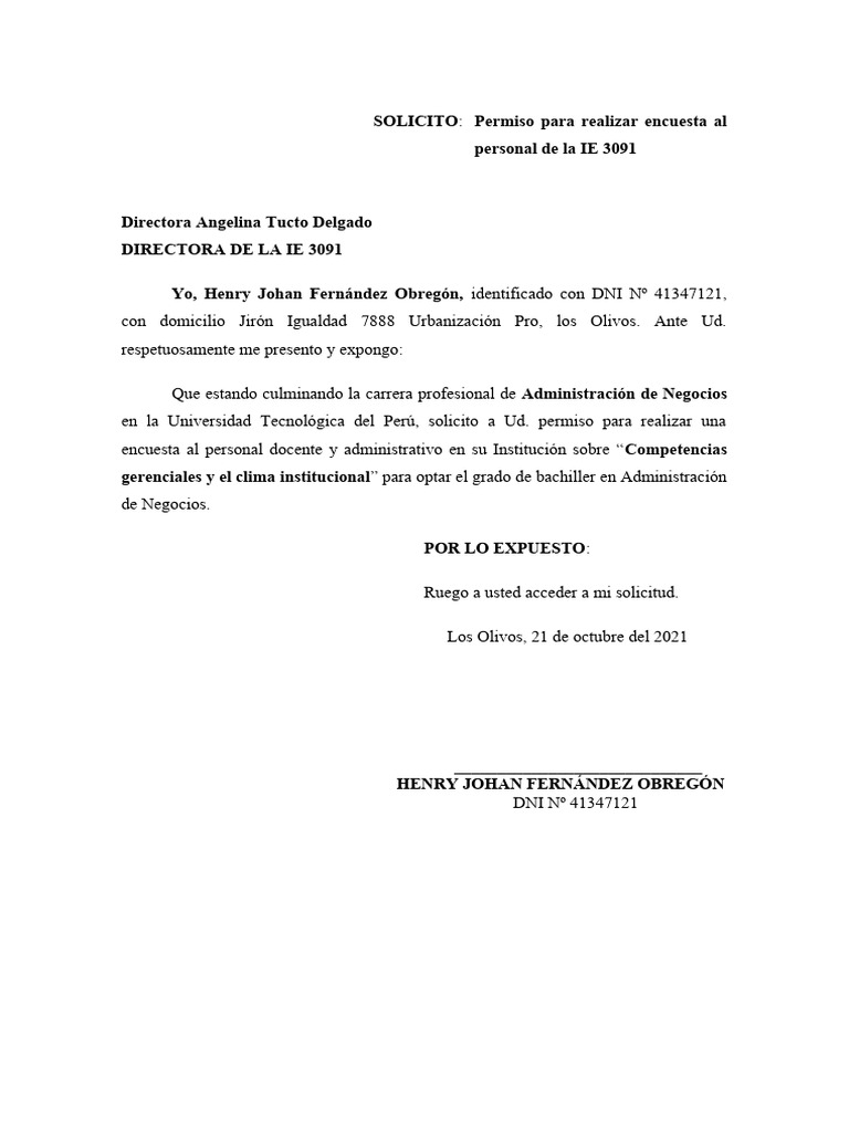 Modelos de Solicitudes | PDF