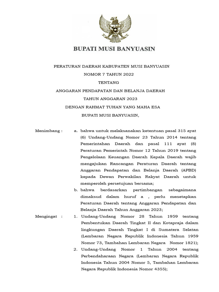 berkas_perda_nomor_7_tahun_2022_tentang_apbd_ta_2023 | PDF