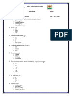 Grade 7 Maths Question Paper 2022 - 08