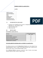 Informe Conducta Adaptativa