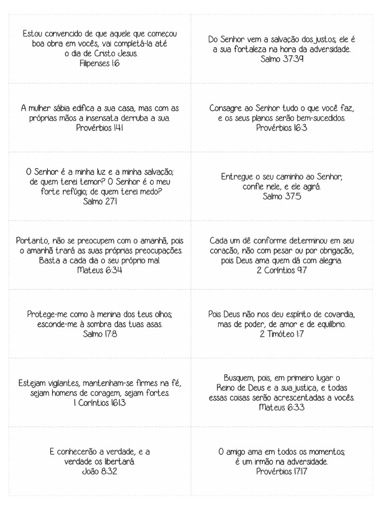 Versiculos Da Biblia Para Imprimir