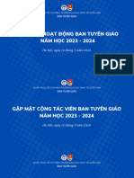 Tổng Kết Hoạt Động Ban Tuyên Giáo NĂM HỌC 2023 - 2024