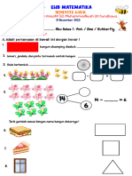 Ulangan Harian Matematika Kelas 1