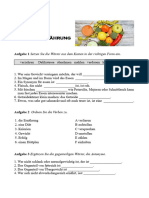 Wortschatzübung Gesundheit Ernährung Ohnel