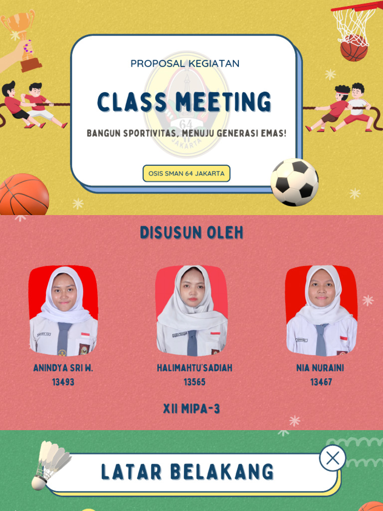 Proposal Kegiatan Class Meet Kelompok 1 Xii Mipa-3 | PDF