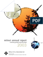 MITSUI AUSTRALIA Annual Report Financials2003