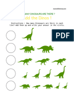 DinoThemedMathWorkSheets 1
