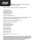 Majlis Meminang - Ucapan Pihak Lelaki