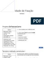 POO - 03.6 - Exercicio de Fixação Métodos (Carro)