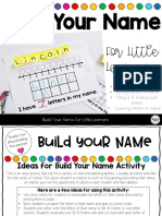 Build Your Name From Kindergarten Chaos 2021