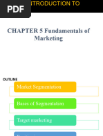 Chapter 5 Fundamentals of Marketing