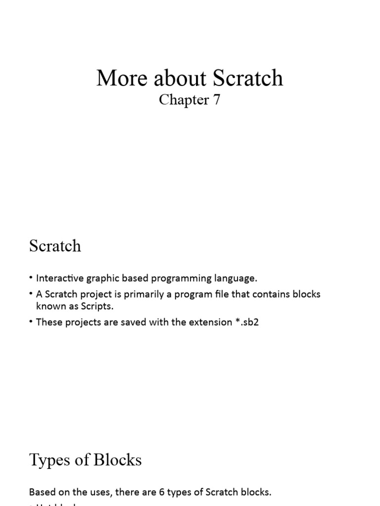 Lesson 7 more about scratch old pdf scratch programming language