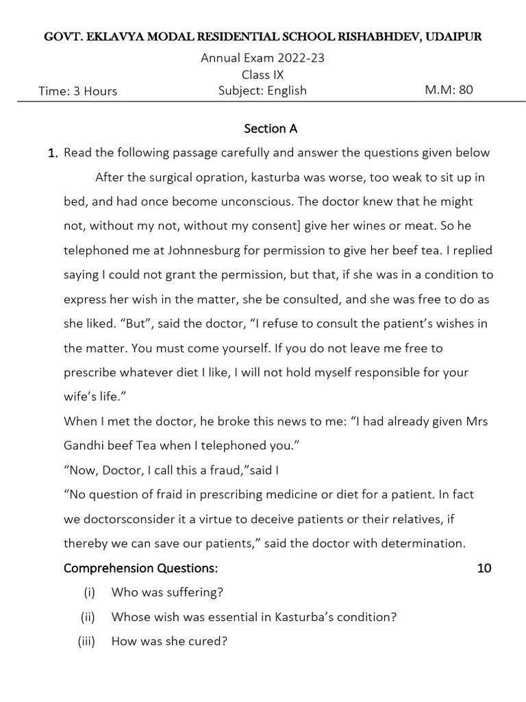 English Ix Pdf Physician