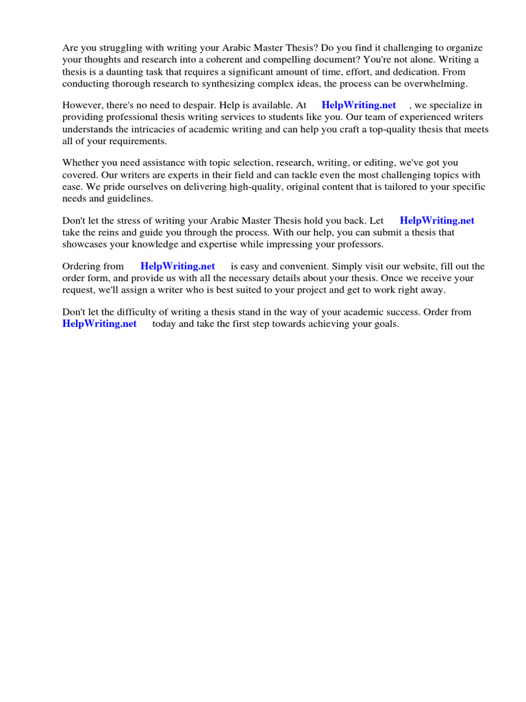 Arabic master thesis pdf english as a second or foreign language