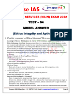 Test-04 Ethics Model Answer