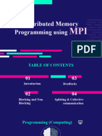 Distributed Memory Programming Using
