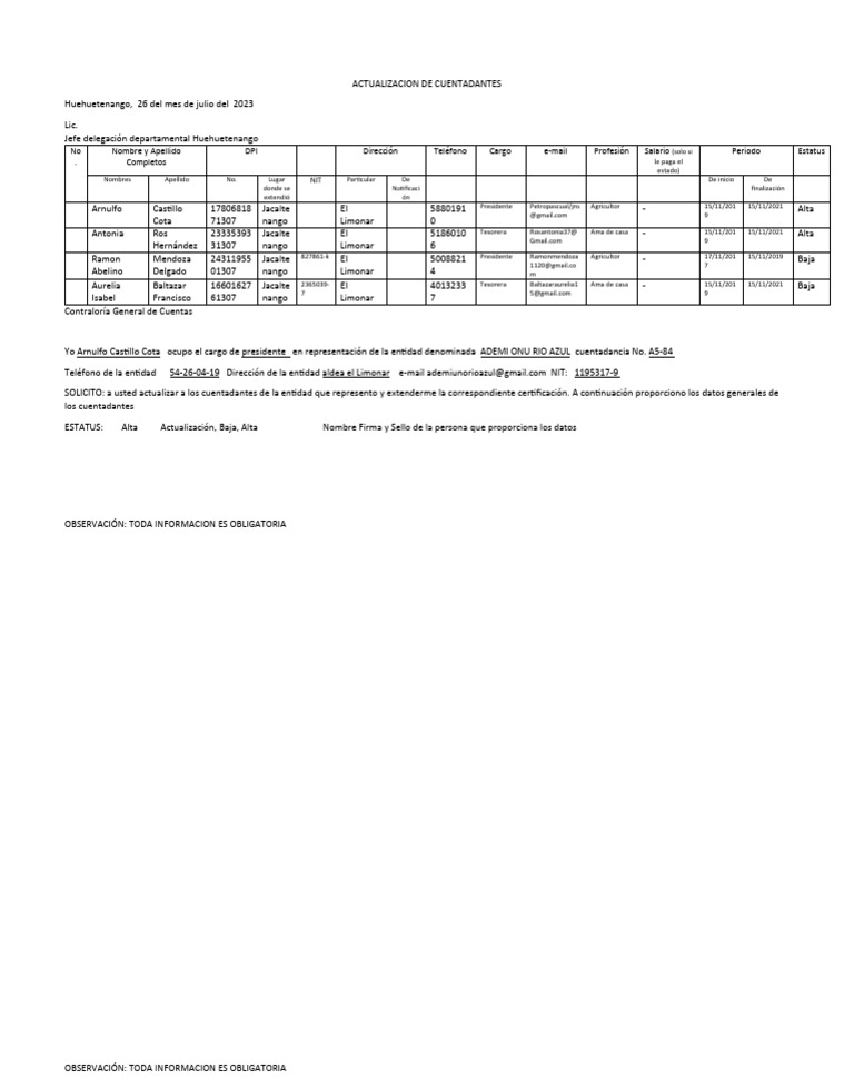 CUENTADANTEs 2023 PDF