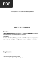 Lec 3-Transportation System Management (TSM)