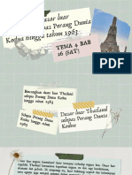 Bincangkan Dasar Luar Thailand Selepas Perang Dunia Kedua Hingga Tahun 1963 STPM SEM3