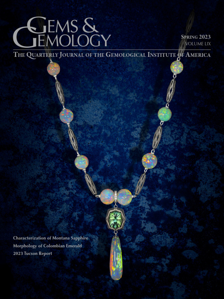Spring 2023 Gems Gemology | PDF | Raman Spectroscopy | Gemstone