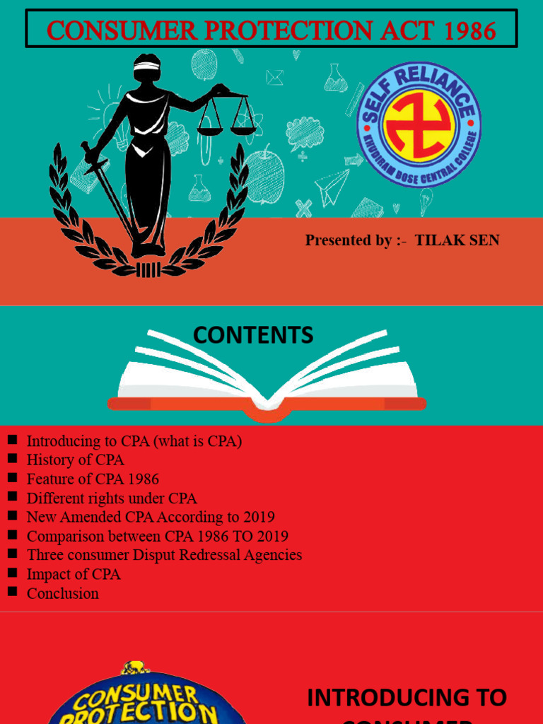 Overview of India's Consumer Protection Act | PDF | Consumer Protection ...