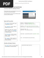 Machine Learning With MATLAB Quick Reference