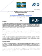 Agenda Diálogos Regionales Del Agua 2024 - 6 de Marzo
