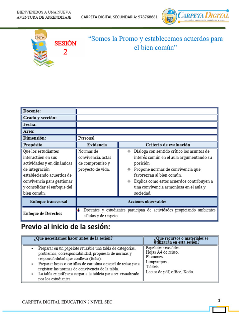 Normas de Convivencia en el Aula | PDF | Salón de clases | Aprendizaje