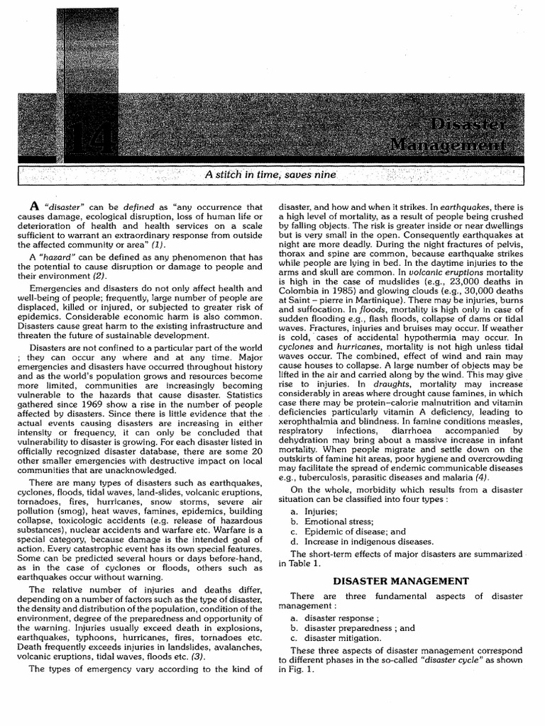 Disaster Management | PDF | Natural Disasters | Hazards