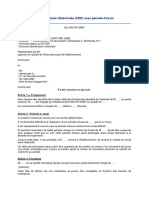 Modele Contrat de Travail Cdi 2