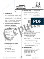 Algebra Sem 11 - 2022 III