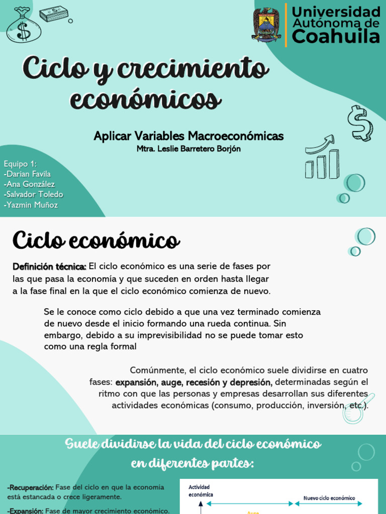 Definición y Fases del Ciclo Económico | PDF | Crecimiento económico ...