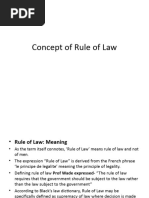 Concept of Rule of Law