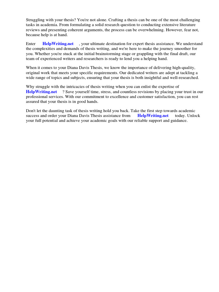 Diana davis thesis pdf thesis mental disorder