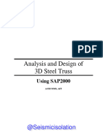 Analysis and Design of 3D Steel Truss Using SAP2000