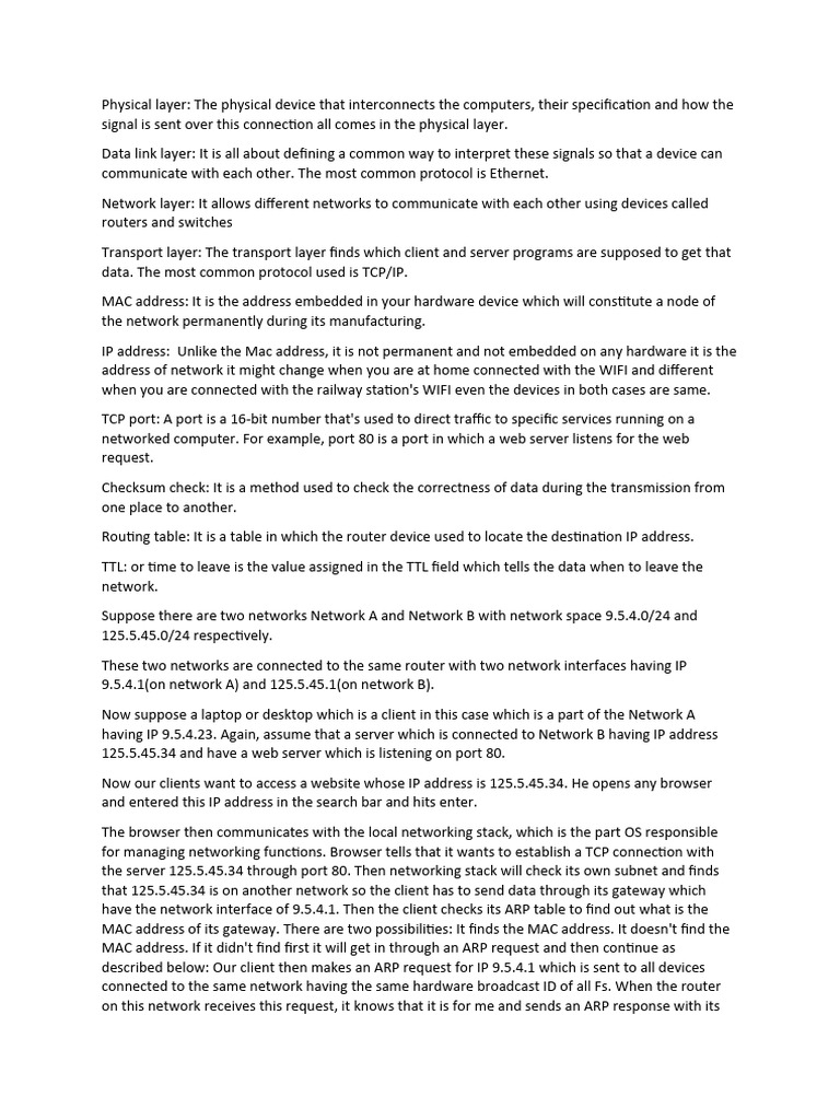 Application Layer Explainations Pdf Computer Network Port