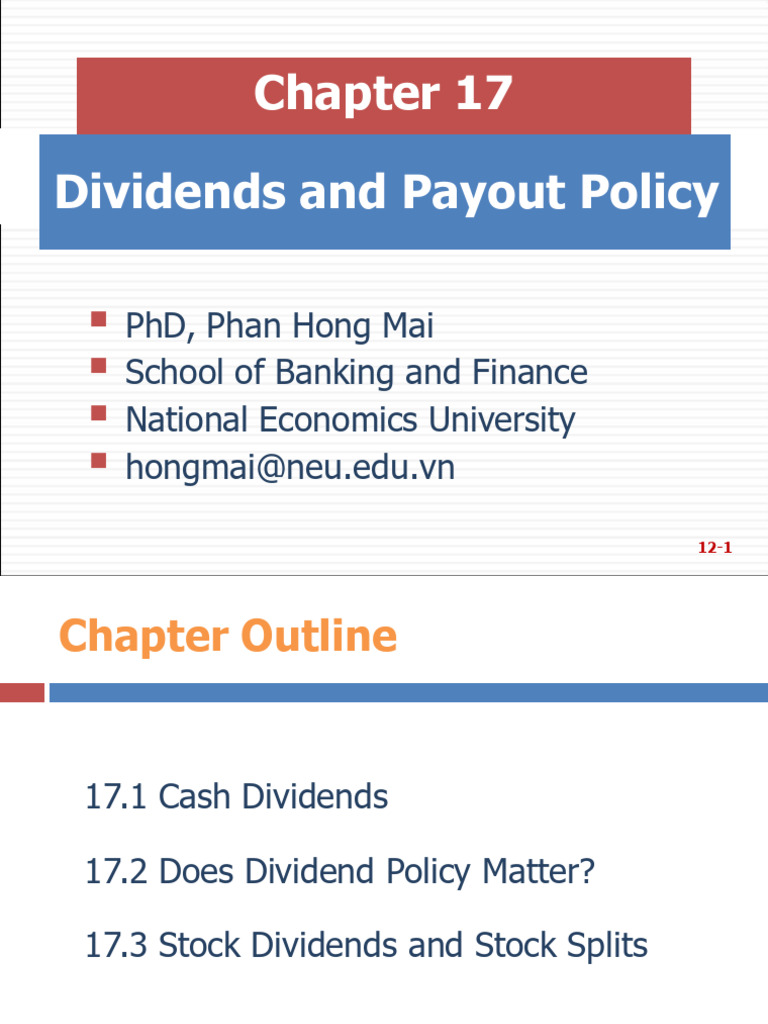 Dividend Policy and Payout Strategies | PDF | Dividend | Stocks