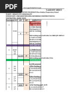 Sample Take Off Sheet | PDF | Microsoft Excel | Building Technology