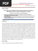 Analysis of Customer Satisfaction in Tel