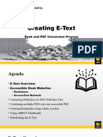 Creating E-Text Presentation
