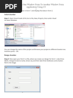 C - Sharp - Pass Data From One Window Form To Another Window Form Application