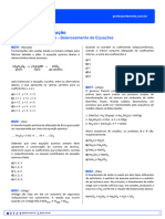 Questions - Quimica - Nox Oxidacao e Reducao - Nox Oxidacao e Reducao Balanceamento de Equacoes