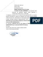 Solicito Endose de Depósito Judicial