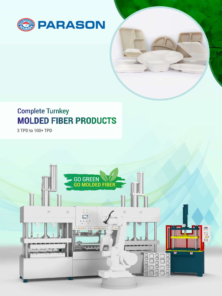 Parason Machinery: Molded Fiber Solutions | PDF | Pulp (Paper ...