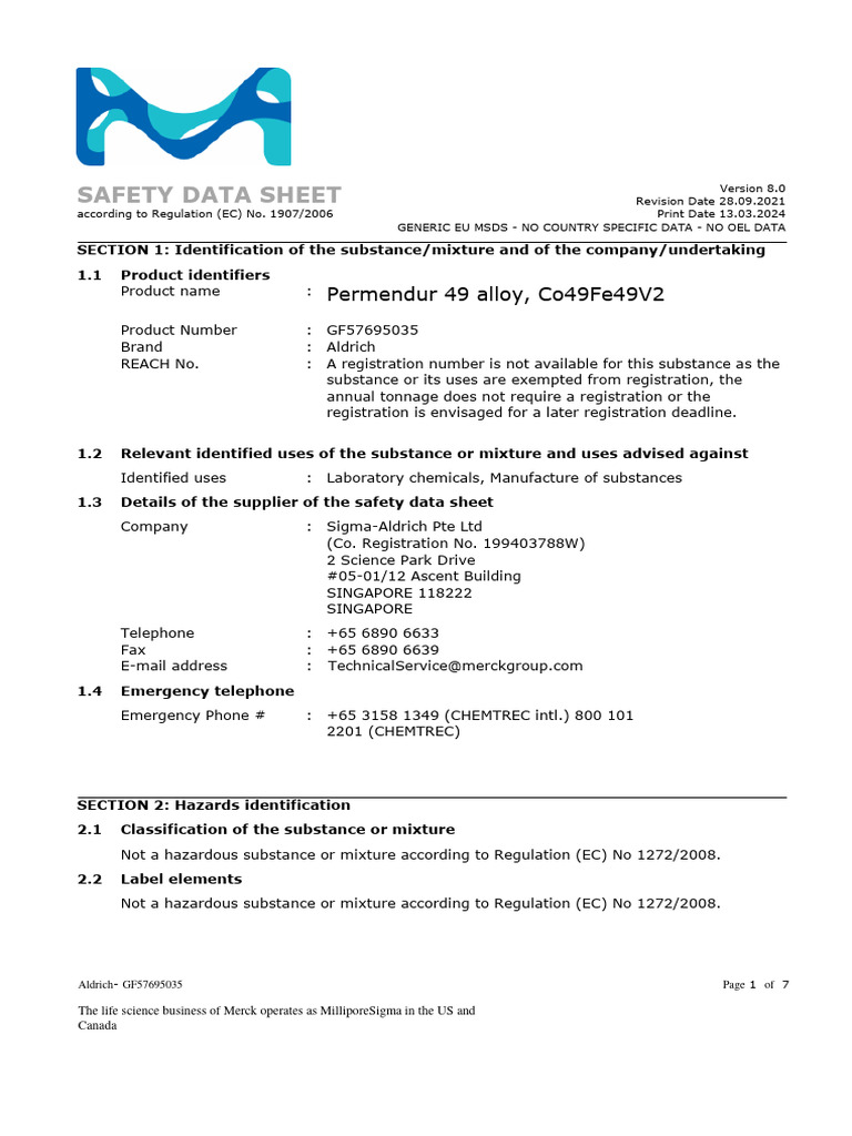 Material Safety Datasheet Dangerous Goods Toxicity vrogue.co